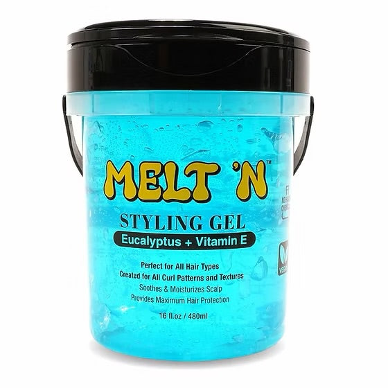Melt N Styling Gel Eucalyptus +Vitamin E 16oz Melt N Styling Gel Eucalyptus +Vitamin E 16oz
