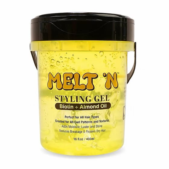 Melt N Styling Gel Biotin +Almond Oil 16oz Melt N Styling Gel Biotin +Almond Oil 16oz
