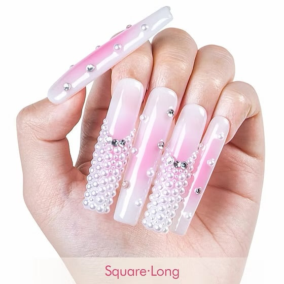 Lovful Square Long Press on nails H54 Lovful Square Long Press on nails H54