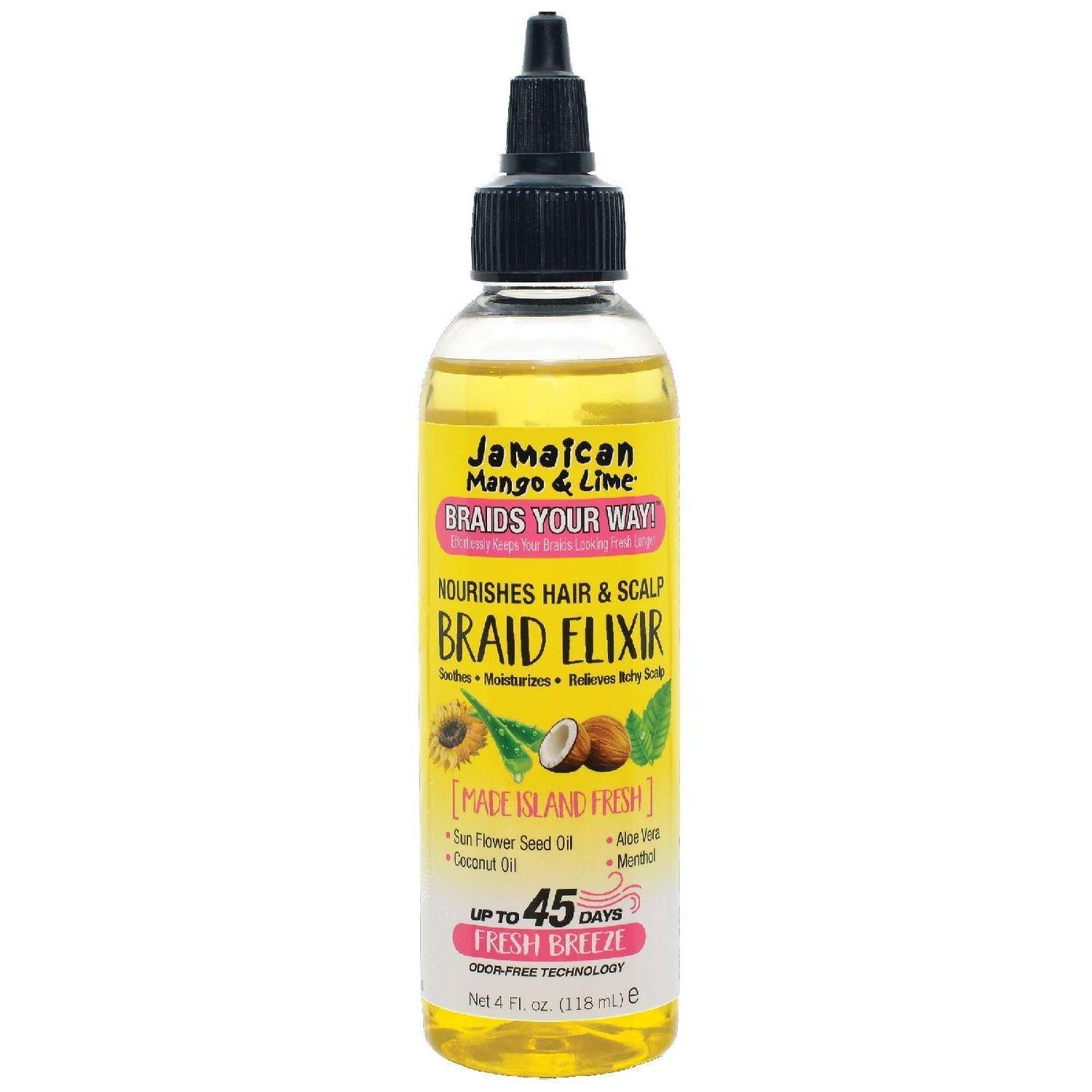 JAMAICAN MANGO & LIME - BRAID YOUR WAY - BRAID ELIXIR - 4 OZ JAMAICAN MANGO & LIME - BRAID YOUR WAY - BRAID ELIXIR - 4 OZ