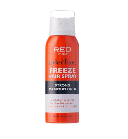 Red by Kiss Styler Fixer Freeze Hair Spray 2oz #SS02 Red by Kiss Styler Fixer Freeze Hair Spray 2oz #SS02