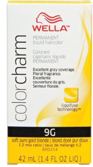 Wella Color Charm Liquid 9G Soft Pure Gold Blonde 1.42 Oz Wella Color Charm Liquid 9G Soft Pure Gold Blonde 1.42 Oz