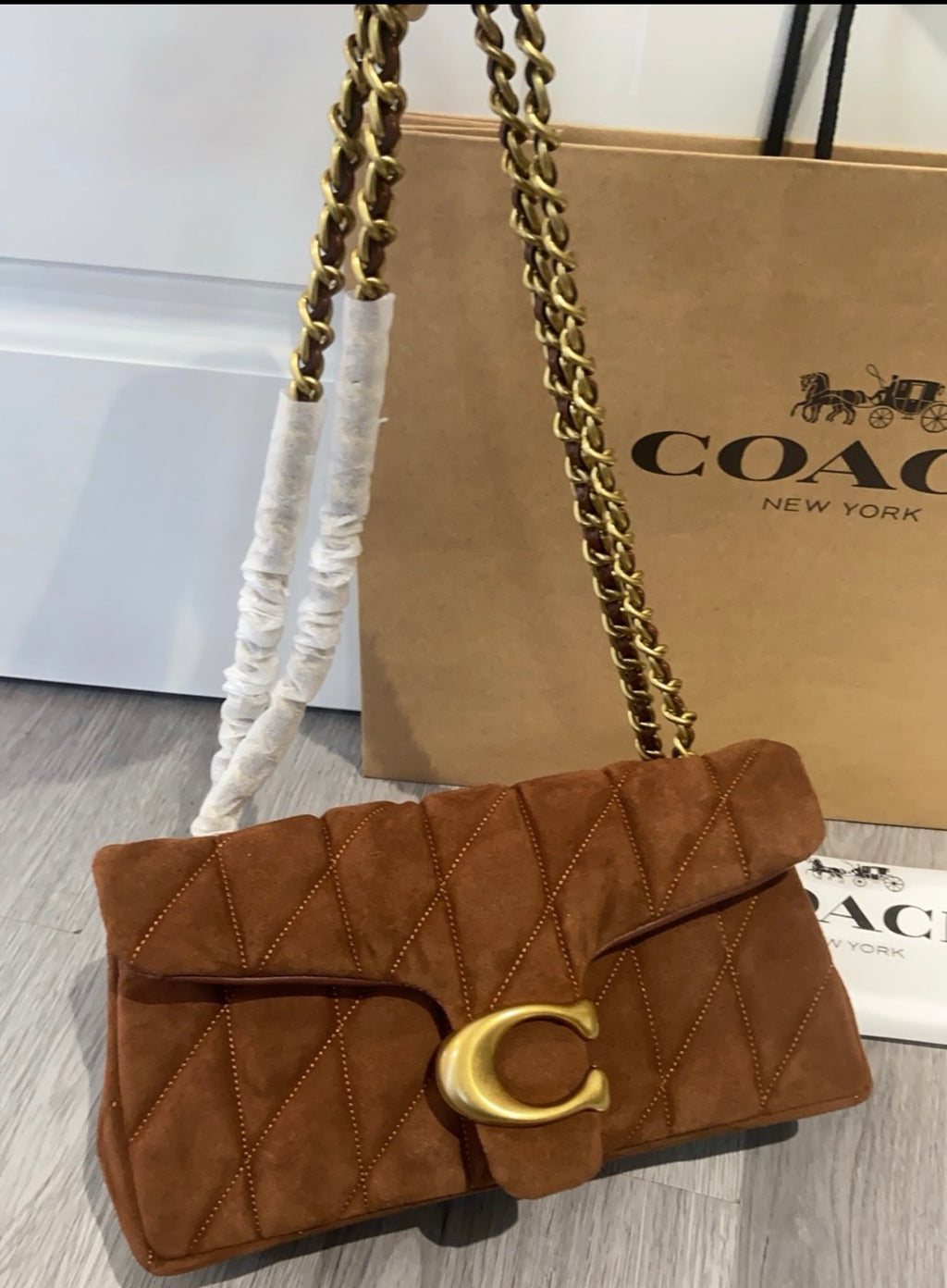 🤎 Quilted Suede Shoulder Bag *Pre-Order*