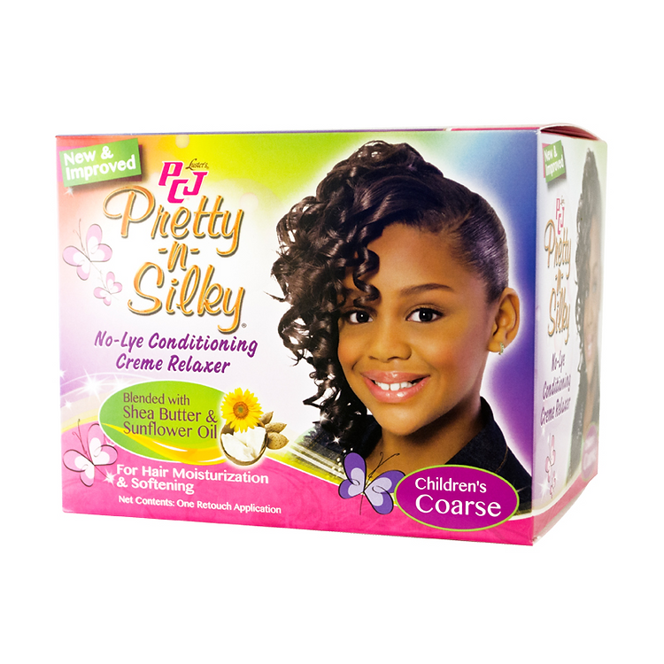 P.C.J. - Pretty -n- Silky No-Lye Children's Conditioning Creme Relaxer Kit Coarse