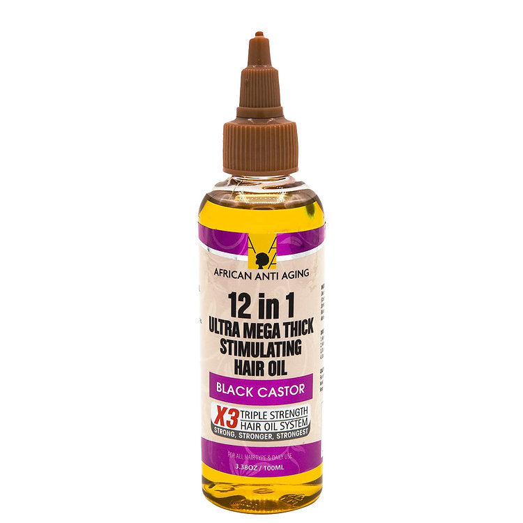 African Anti Aging 12 in 1 Ultra Mega Thick Stimulating Hair Oil