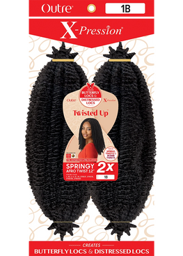 OUTRE X-Pression Twisted Up 2X SPRINGY AFRO TWIST 12" #4