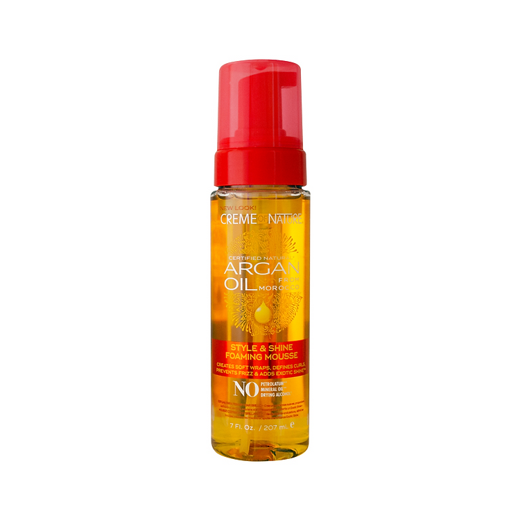 Creme of Nature Argan Style & Shine Foaming Mousse 7oz