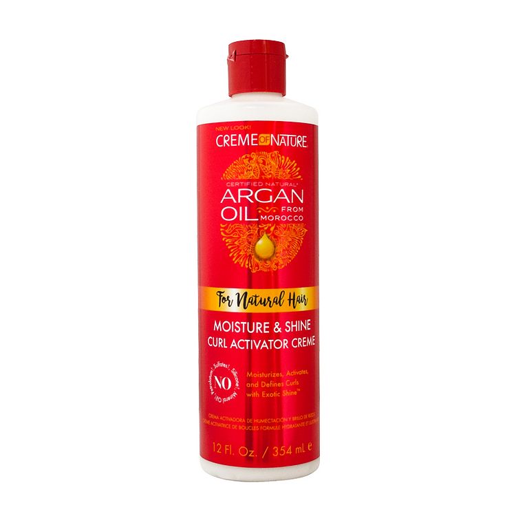 Creme of Nature Argan Oil For Natural Hair Moisture & Shine Curl Activator Creme 12 oz