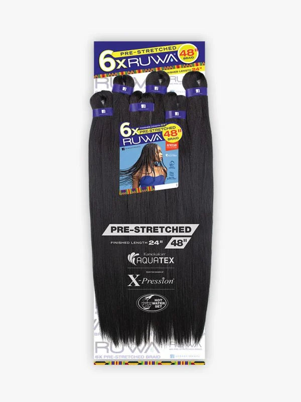RUWA PRESTRETCHED BRAIDING HAIR 6X 24"