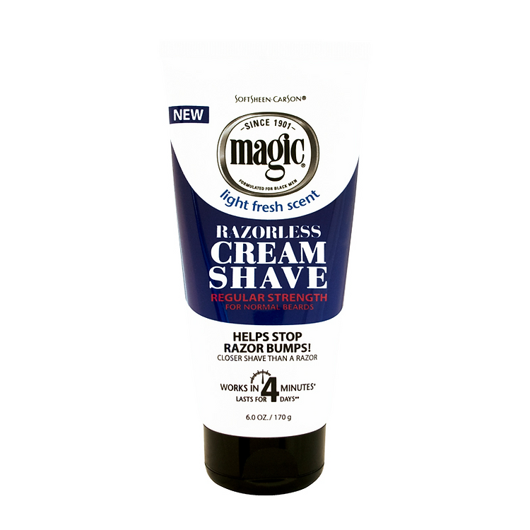 Magic Razorless Cream Shave Regular Strength 6 oz