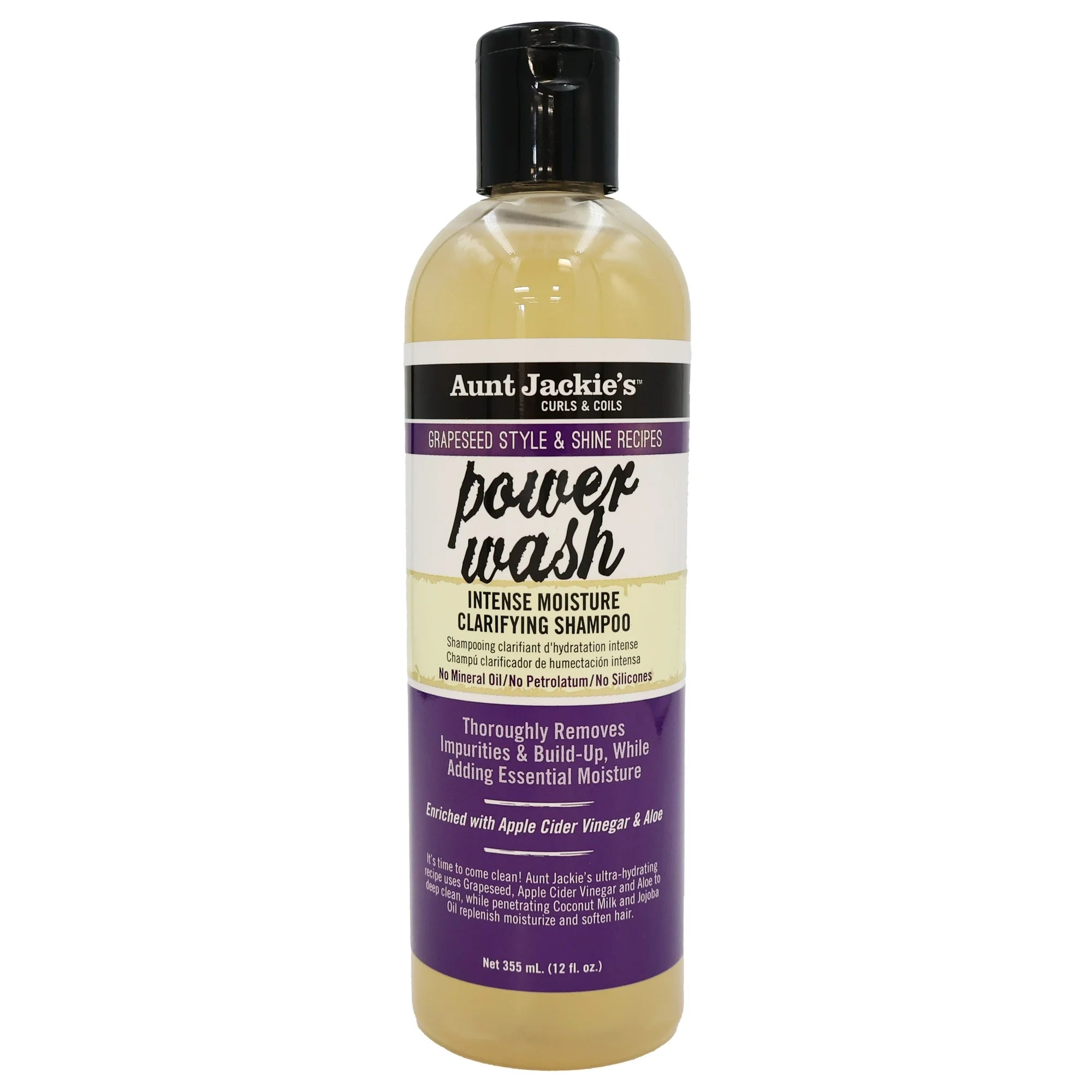 Aunt Jackie's Curls & Coils Power Wash Intense Moisture Clarifying Shampoo