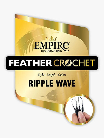 SENSATIONNEL Empire 100% Human Hair Feather Crochet - RIPPLE WAVE