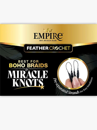 SENSATIONNEL Empire 100% Human Hair Feather Crochet - RIPPLE WAVE