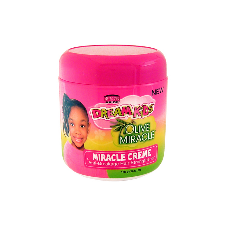 African Pride Dream Kids Olive Miracle - Miracle Creme Anti-Breakage Hair - 6 oz
