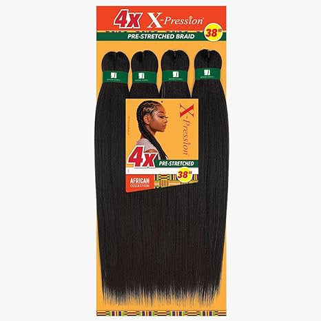 SENSATIONNEL X-PRESSION 4X PRE-STRETCHED BRAIDING HAIR 38"