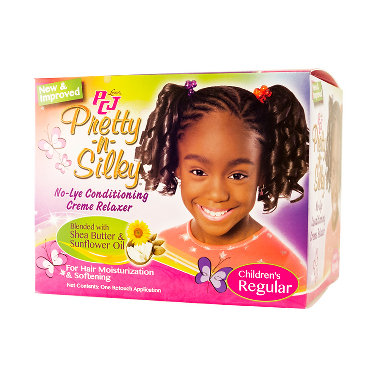 PCJ Pretty-N-Silky No-Lye Children's Conditioning Creme Relaxer Kit