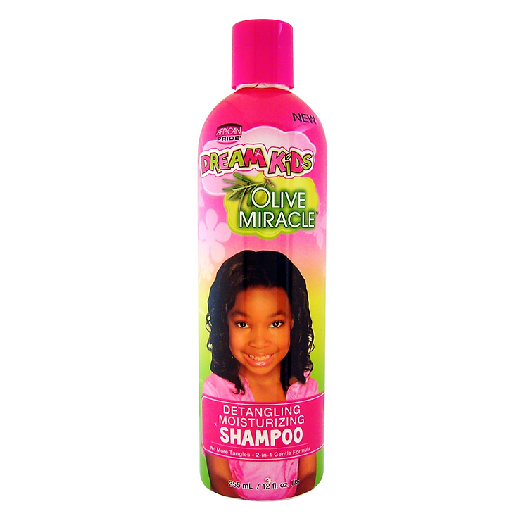 African Pride Dream Kids Olive Miracle Detangling Moisturizing Shampoo - 12 oz