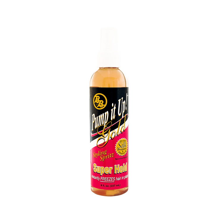 BB Pump It Up! Super Hold Gold Styling Spritz 8 oz