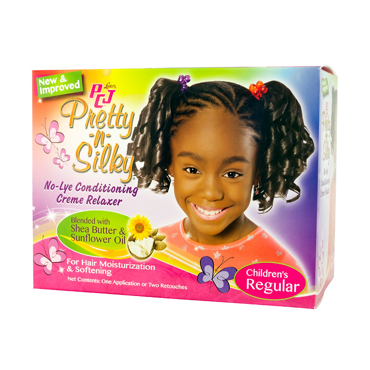 PCJ Pretty-N-Silky No-Lye Children's Conditioning Creme Relaxer Kit