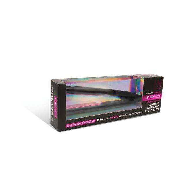 Hot & Hotter 3D Floating Plates Digital Ceramic Flat Iron 1 Inch