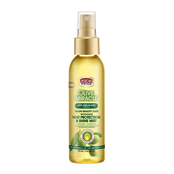 African Pride Olive Miracle Weightless Heat Protection & Shine Mist