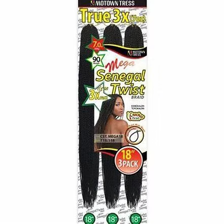 Motown Tress Mega Senegal Twist 18" X3