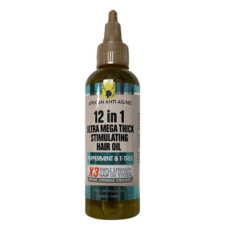 African Anti Aging 12 in 1 Ultra Mega Thick Stimulating Hair Oil