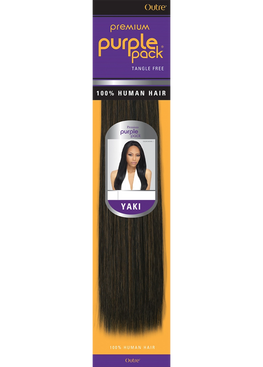 OUTRE PURPLE PACK 100% HUMAN HAIR YAKY WEAVE 18" #1