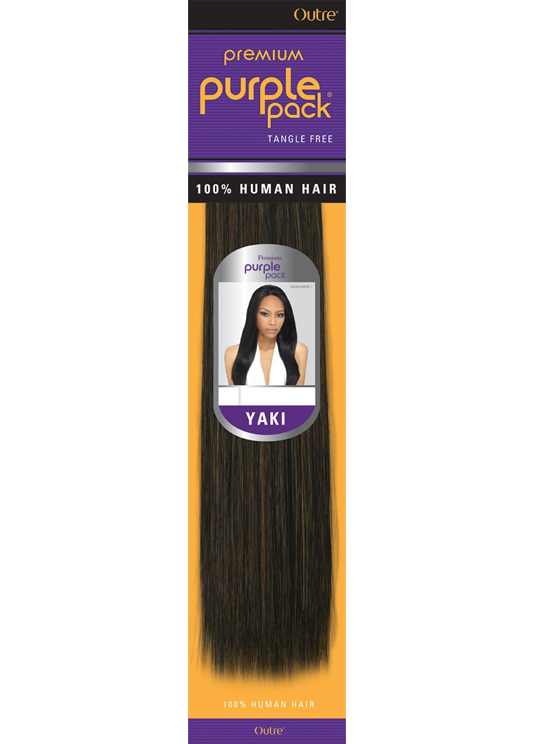 OUTRE PURPLE PACK 100% HUMAN HAIR YAKY WEAVE