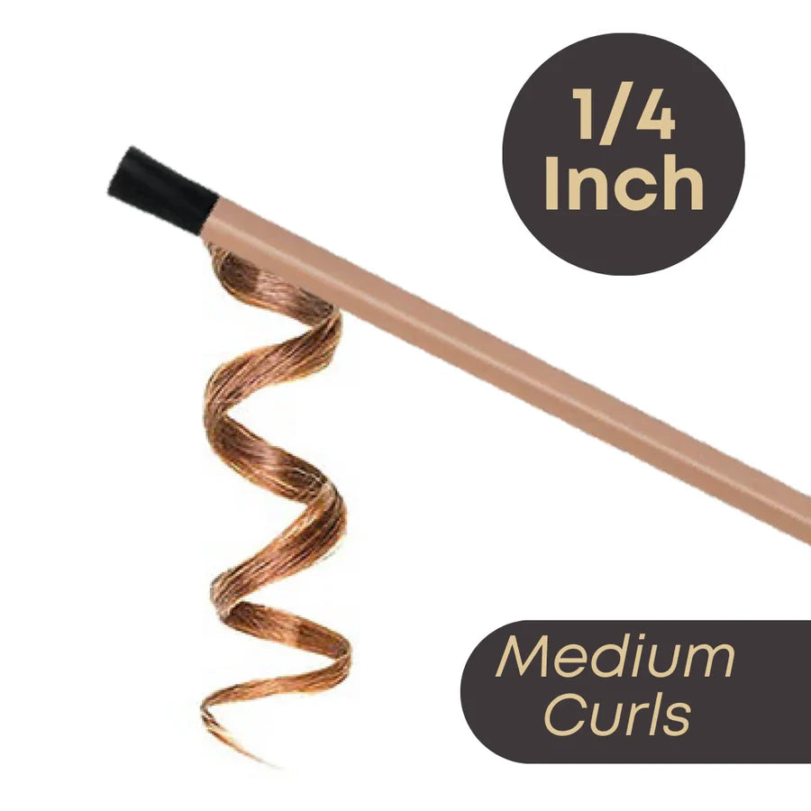 Hot & Hotter Ceramic Hot Rod Styler Wand 1/4 inch