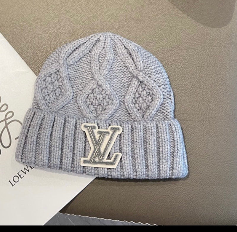 ✨ Luxe Monogram Cable-Knit Beanie *Pre-Order*