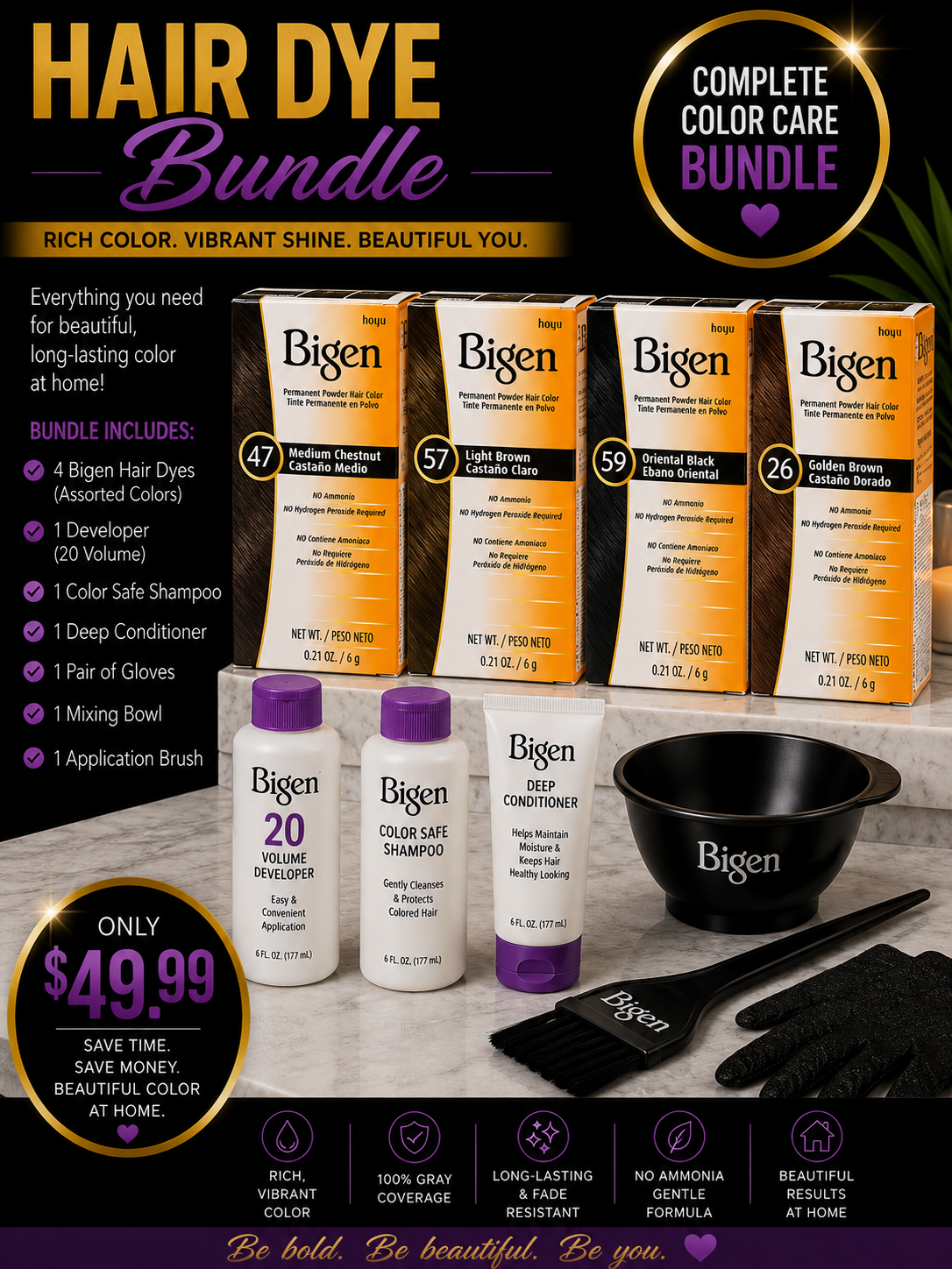 Bigen hair dye Bundle