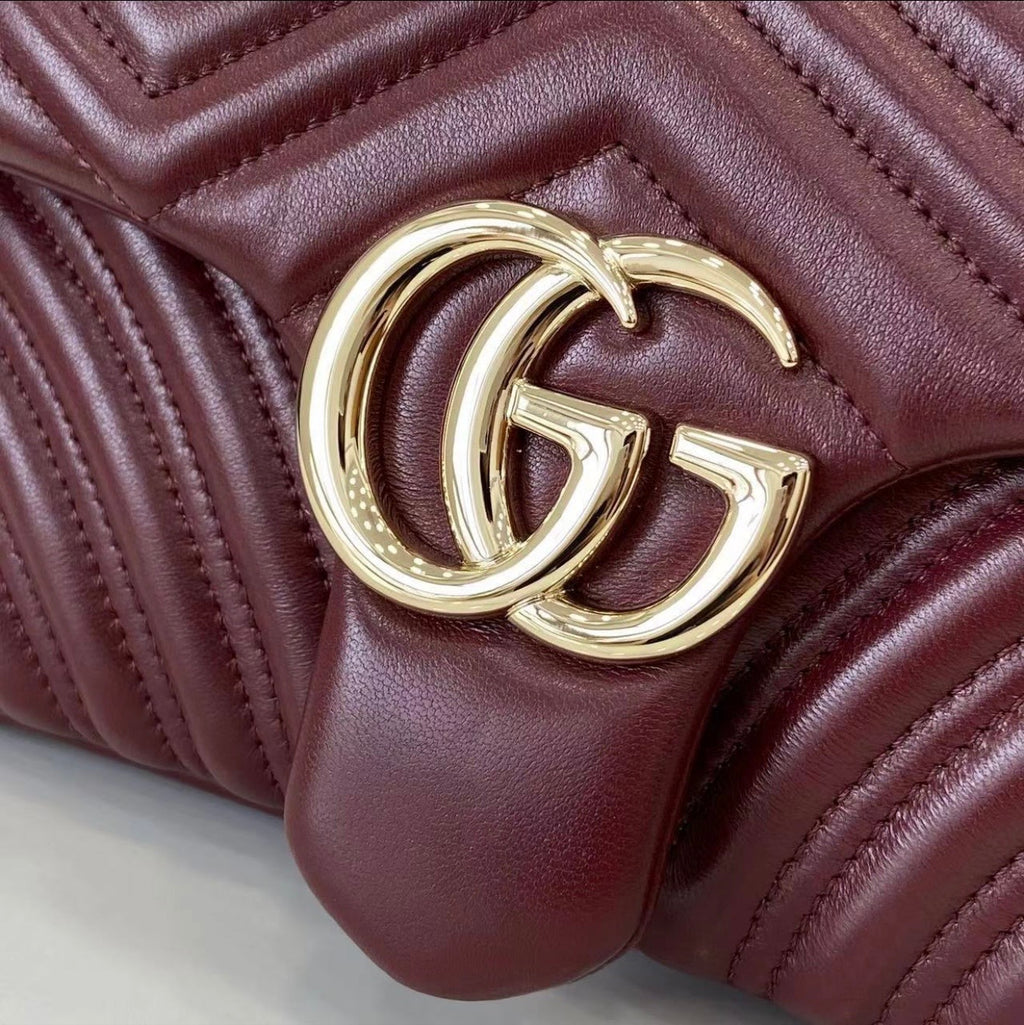🍷 Burgundy Quilted Chain Shoulder Bag *Pre-Order*