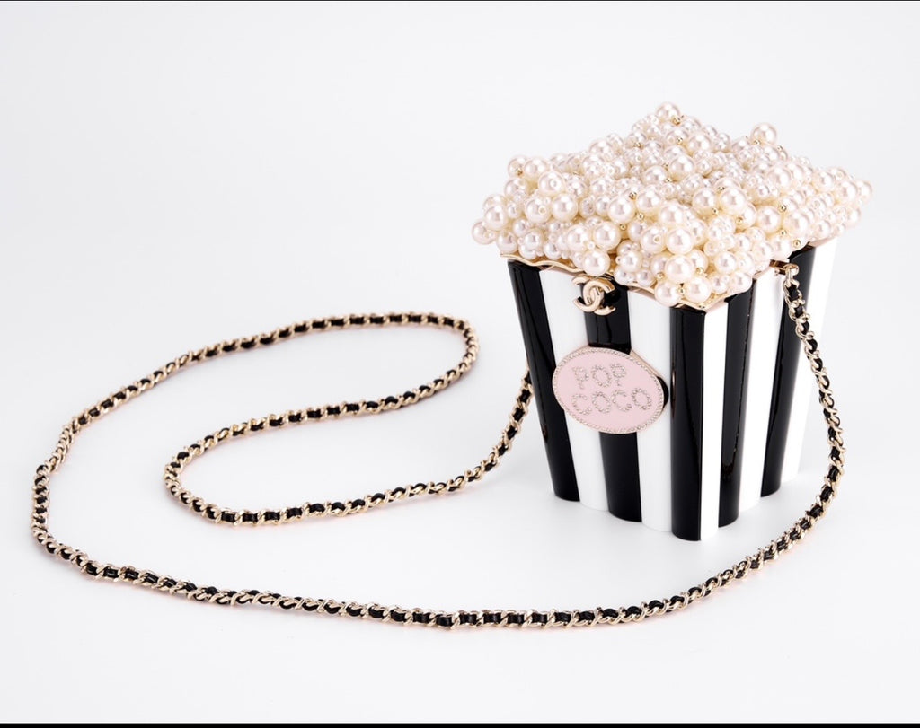 🍿✨ Pearl Popcorn Statement Bag — PRE-ORDER