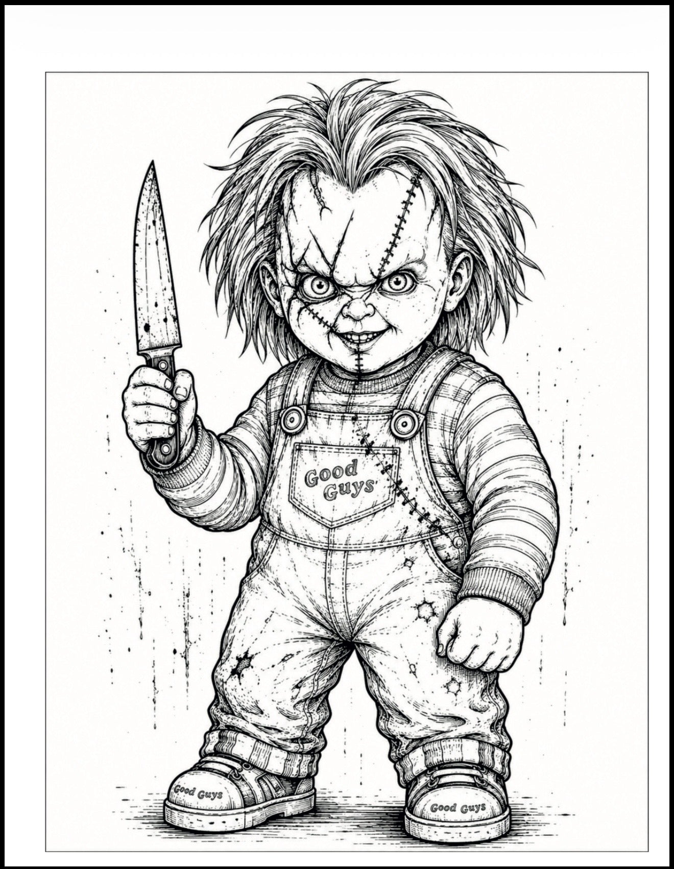 Horror Coloring Book