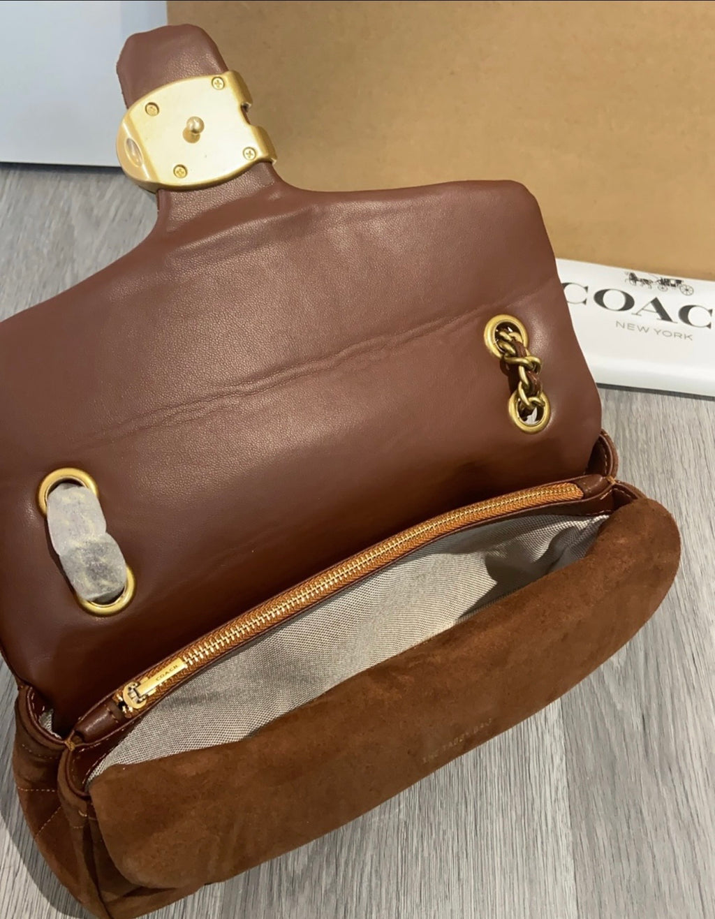 🤎 Quilted Suede Shoulder Bag *Pre-Order*