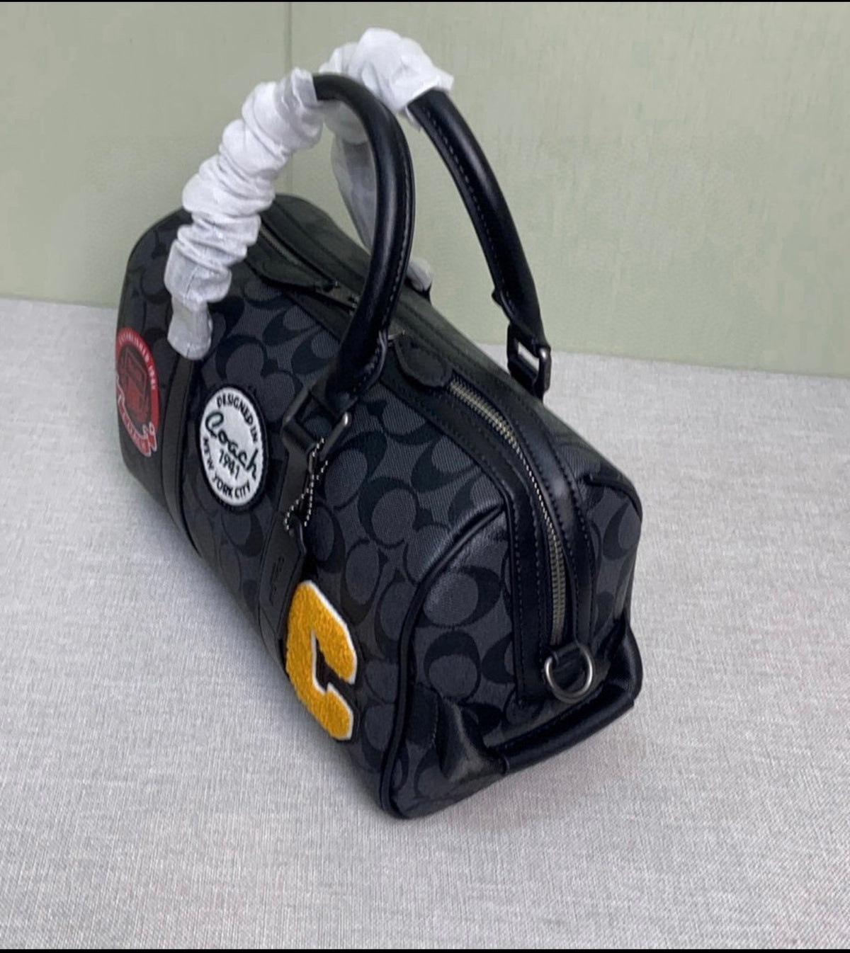 🖤 Signature Patch Boston Bag — PRE-ORDER