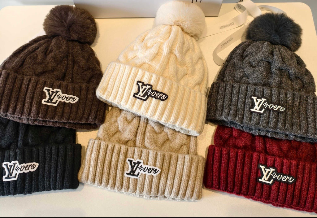 ✨ Luxe Cable-Knit Pom Beanies *Pre-Order*