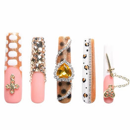 Lovful Stiletto Mid Length Press on nails H259