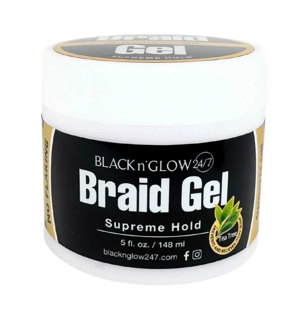 Black N Glow 24/7 Braid Gel
