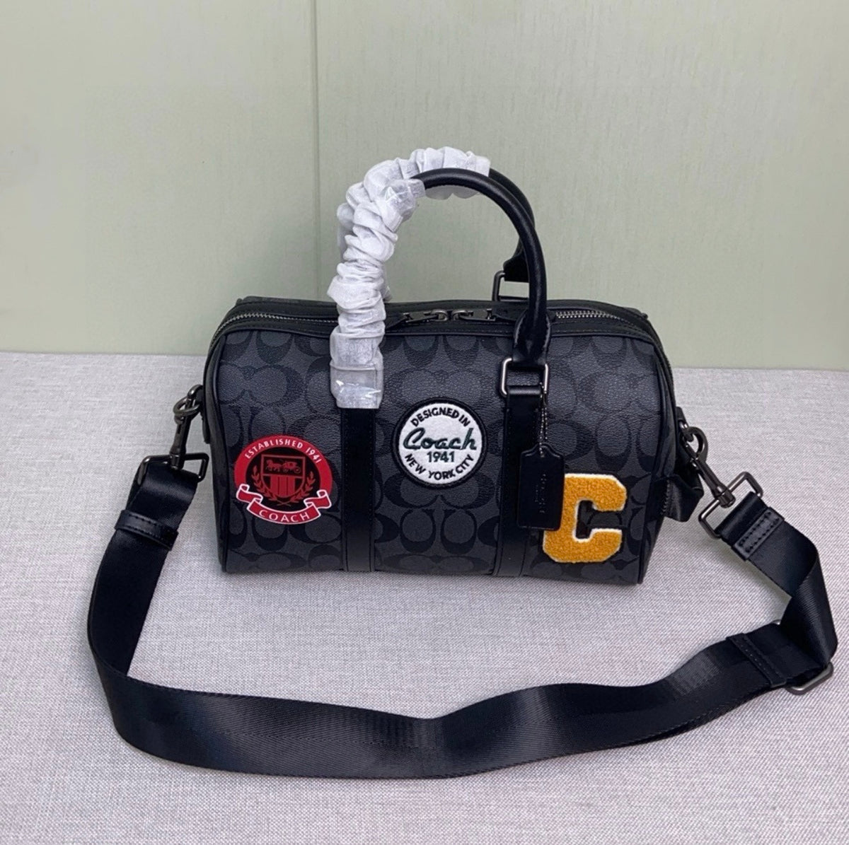 🖤 Signature Patch Boston Bag — PRE-ORDER
