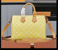 Sunshine Yellow Monogram-Style Satchel Bag 30 *Pre-Order*