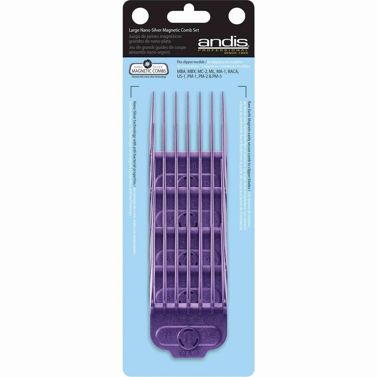Andis Single Magnetic 4-Comb Set Large