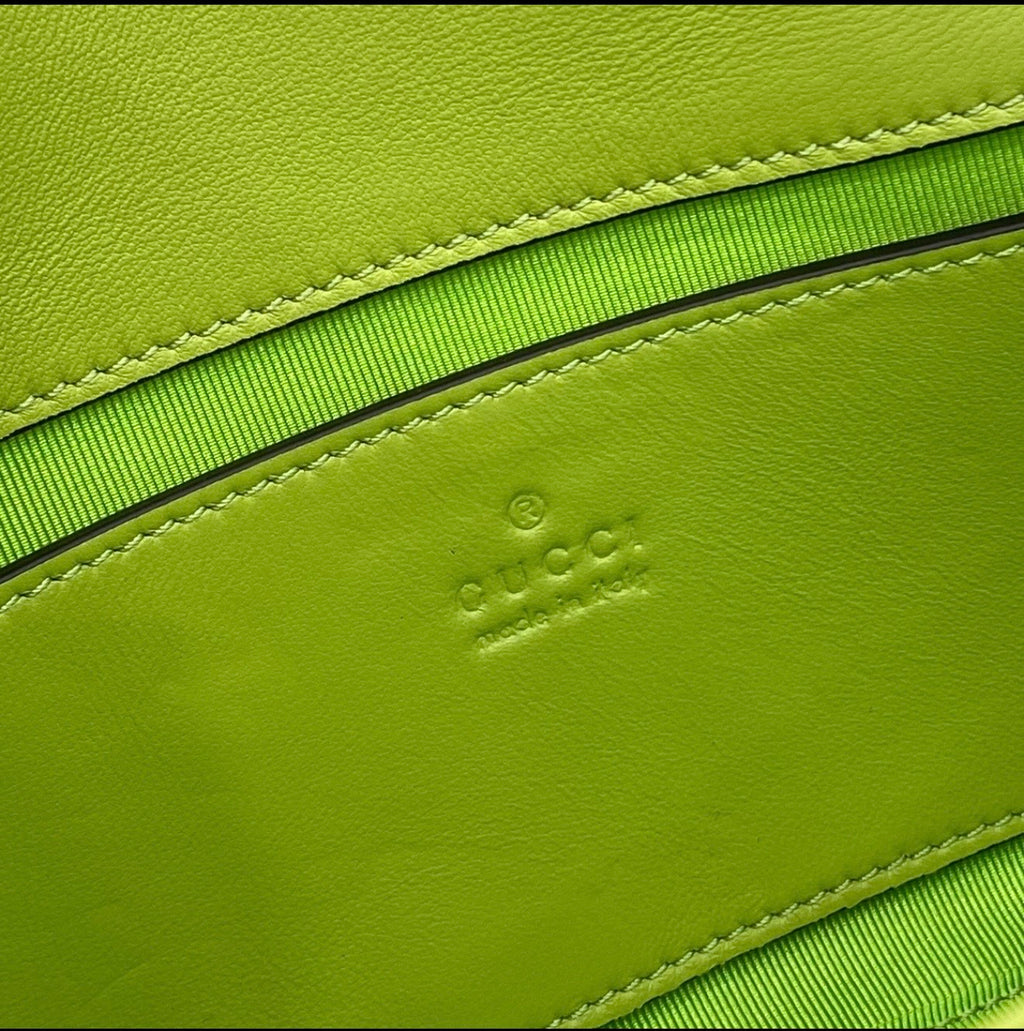 Lime Green Quilted Chain Shoulder Bag *Pre-Order*