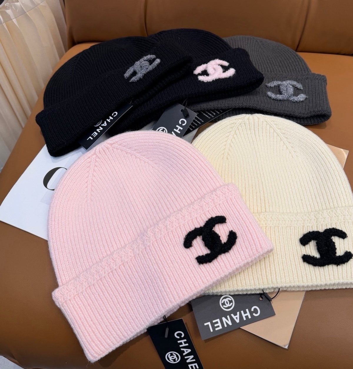 🩷 Luxe Logo Knit Beanie — PRE-ORDER