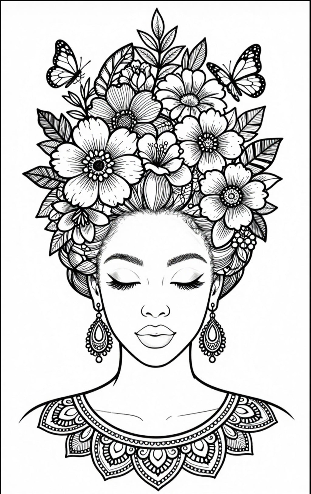 Self-Care Coloring Book For Black Women