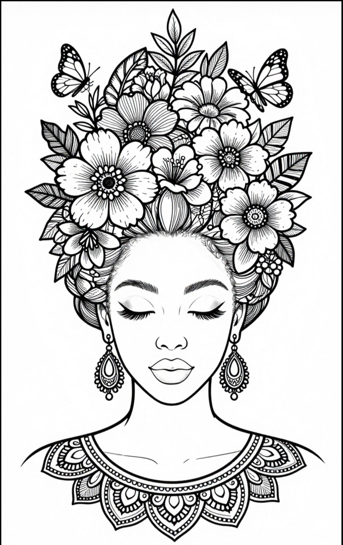Self-Care Coloring Book For Black Women