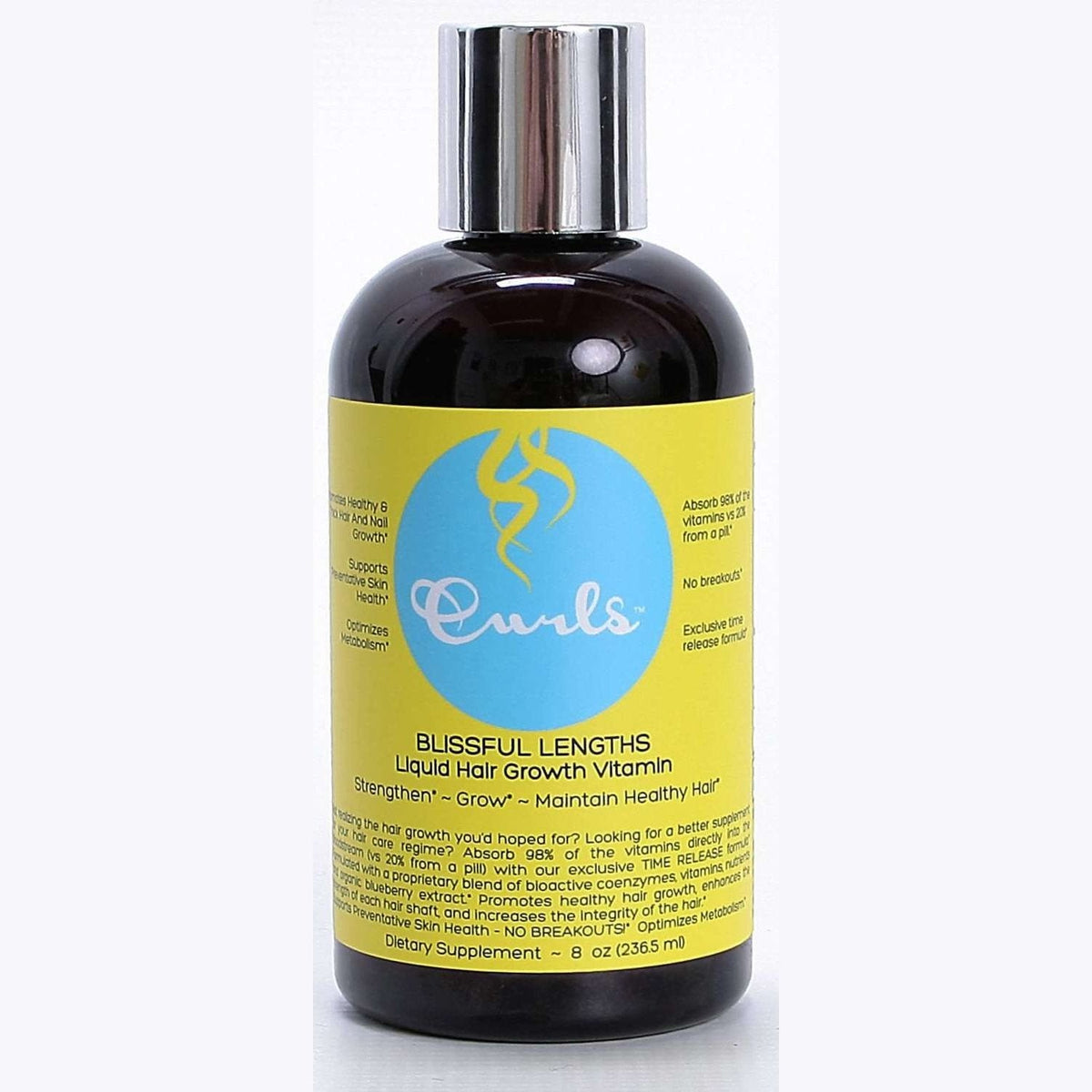 Curls Blissful Lengths Liquid Hair Growth Vitamin 8 Oz