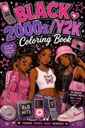 Black 2000's/ Y2K Coloring Book