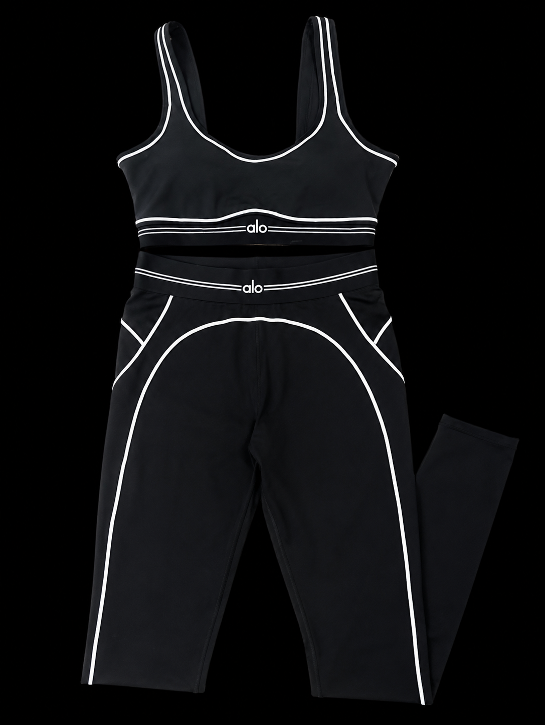 Black and White Two Piece ALO Activewear Set *PRE ORDER*